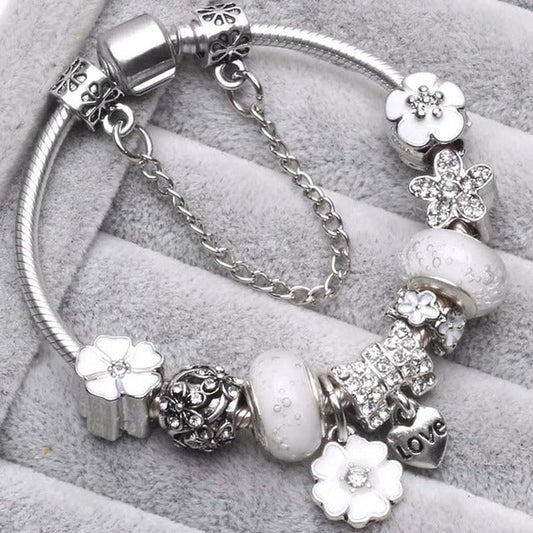 Gray Silver Bracelets