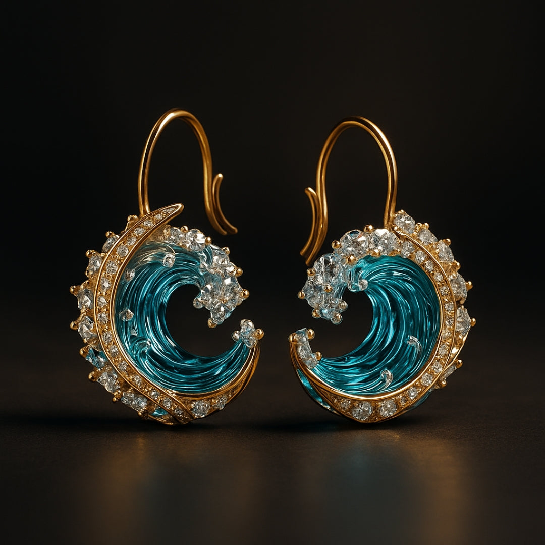 Ocean's Oath Resin Earrings