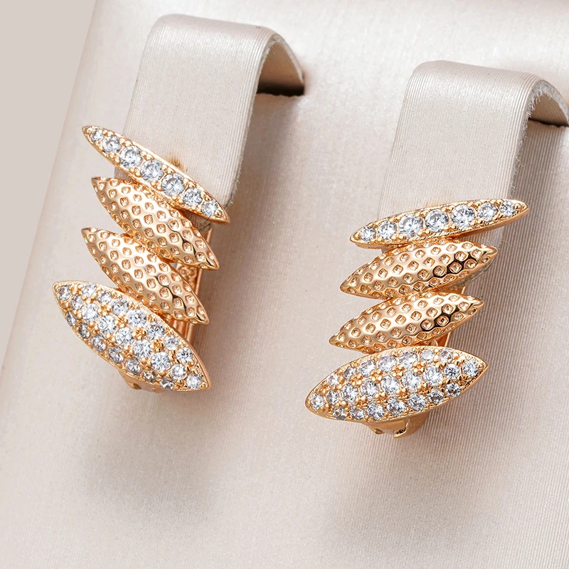 Gold and Glittering Chrysalis Earrings