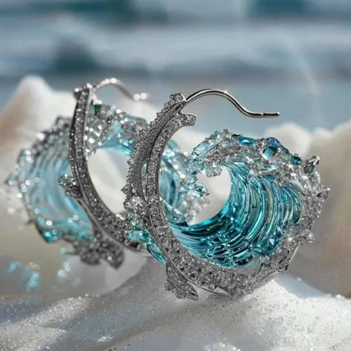 Ocean's Oath Resin Earrings