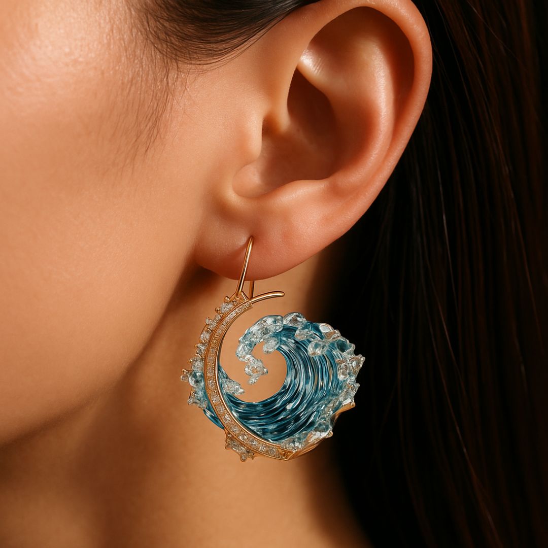 Ocean's Oath Resin Earrings