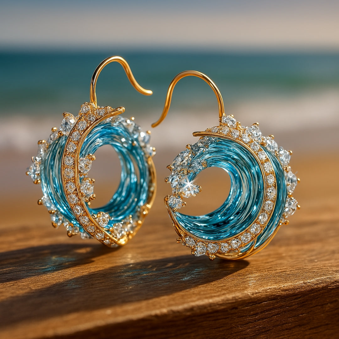 Ocean's Oath Resin Earrings