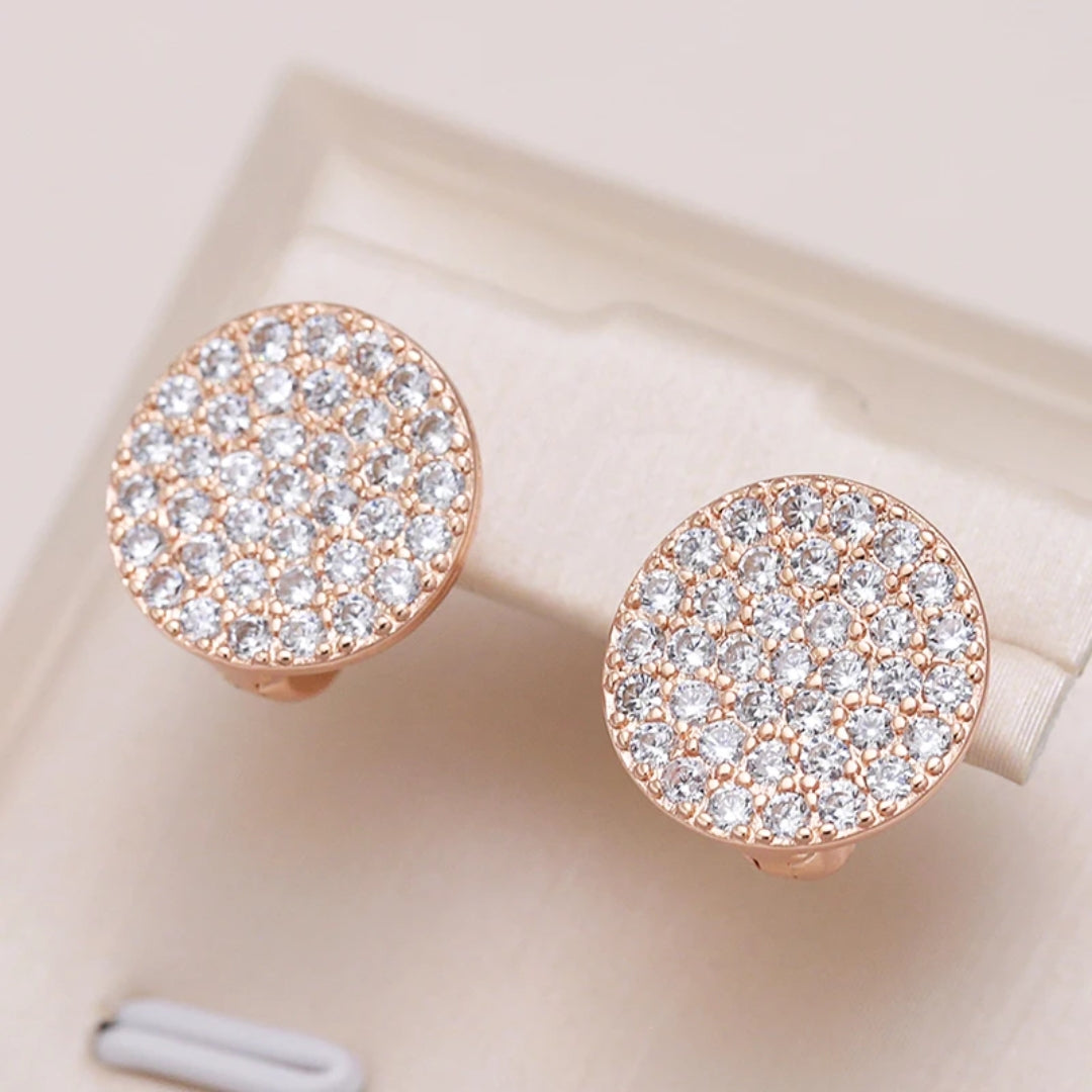 Gold Shiny Plate Earrings