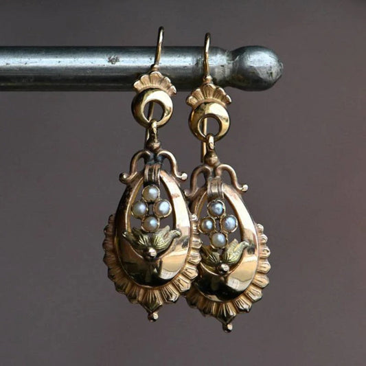 Vintage Unique Beetle Earrings