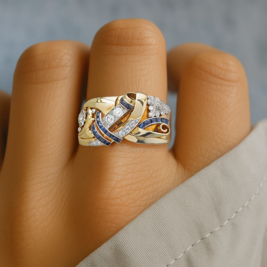 Gold Color Zirconia Ring