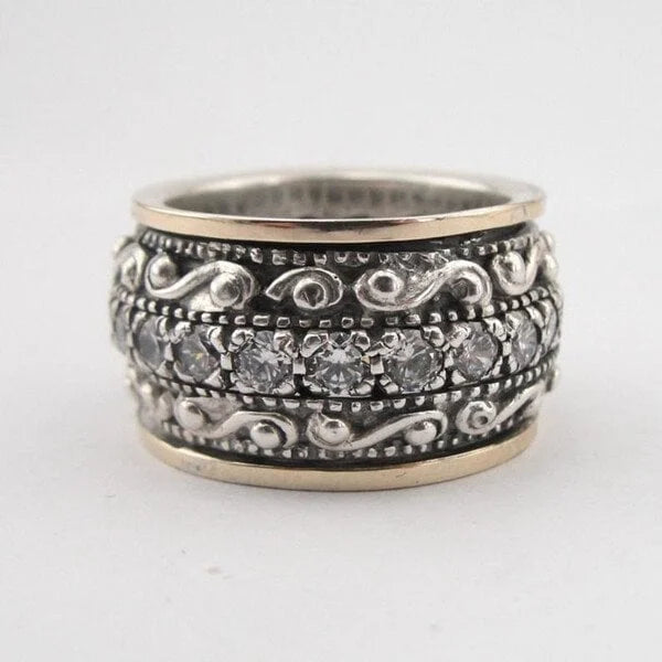 Ring with carved gemstone