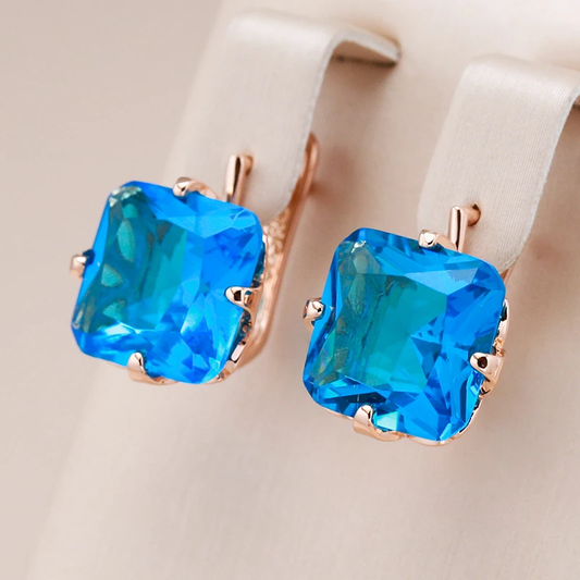 Gold Cubic Zirconia Earrings