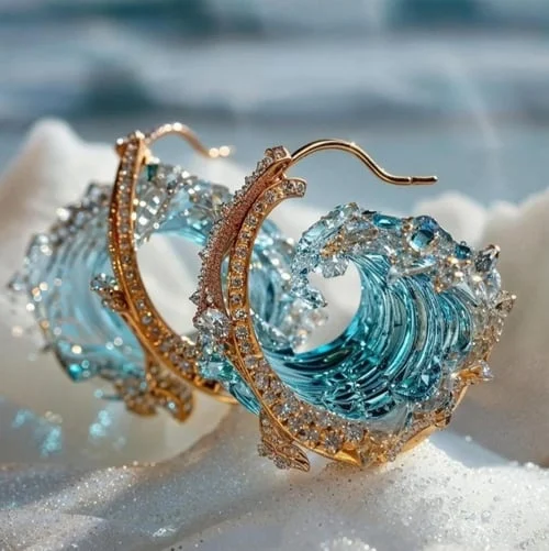 Ocean's Oath Resin Earrings